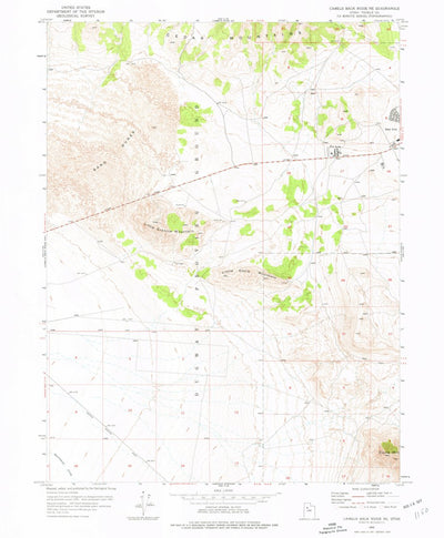 United States Geological Survey Camels Back Ridge NE, UT (1955, 24000-Scale) digital map