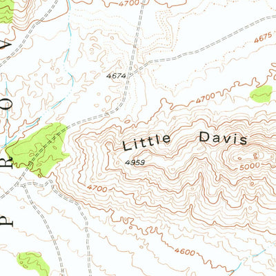 United States Geological Survey Camels Back Ridge NE, UT (1955, 24000-Scale) digital map