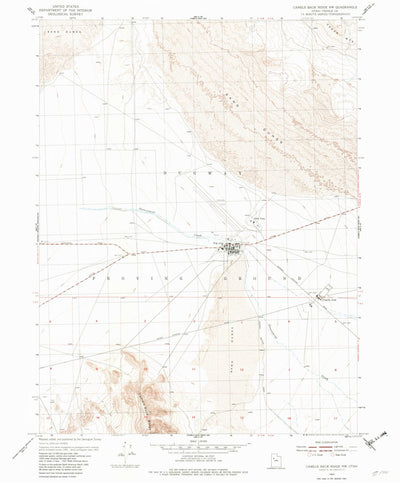 United States Geological Survey Camels Back Ridge NW, UT (1954, 24000-Scale) digital map