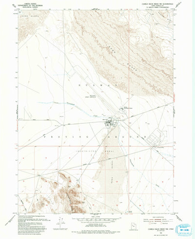 United States Geological Survey Camels Back Ridge NW, UT (1993, 24000-Scale) digital map