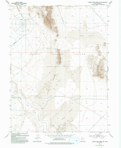United States Geological Survey Camels Back Ridge SW, UT (1993, 24000-Scale) digital map