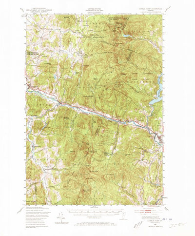 United States Geological Survey Camels Hump, VT (1948, 62500-Scale) digital map