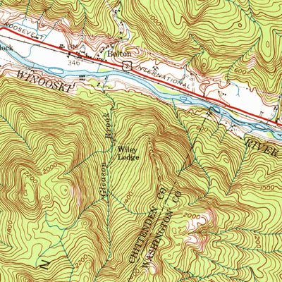 United States Geological Survey Camels Hump, VT (1948, 62500-Scale) digital map