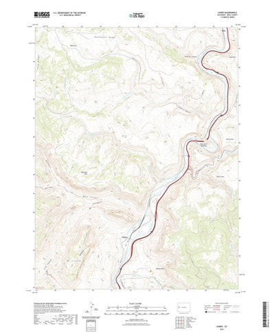 United States Geological Survey Cameo, CO (2022, 24000-Scale) digital map