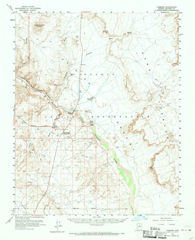 United States Geological Survey Cameron, AZ (1955, 62500-Scale) digital map