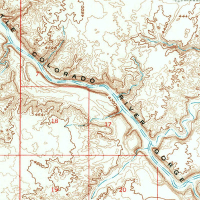 United States Geological Survey Cameron, AZ (1955, 62500-Scale) digital map