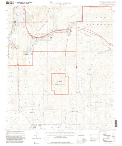 United States Geological Survey Cameron Corners, CA (1997, 24000-Scale) digital map
