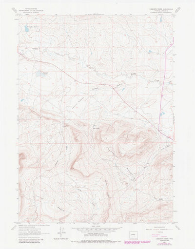 United States Geological Survey Cameron Creek, WY (1961, 24000-Scale) digital map