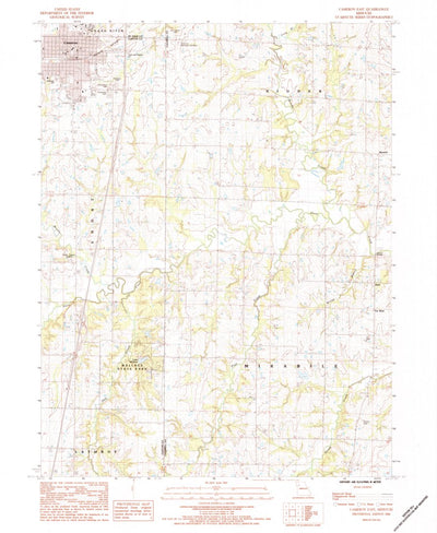 United States Geological Survey Cameron East, MO (1984, 24000-Scale) digital map