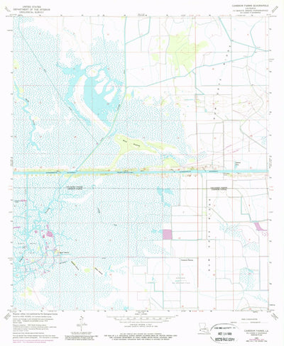 United States Geological Survey Cameron Farms, LA (1960, 24000-Scale) digital map