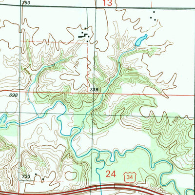 United States Geological Survey Cameron, IL (1996, 24000-Scale) digital map
