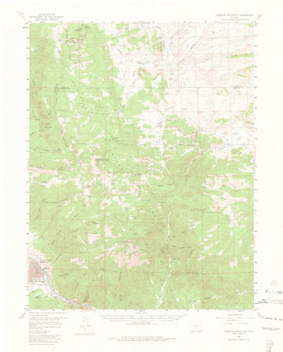 United States Geological Survey Cameron Mountain, CO (1956, 62500-Scale) digital map