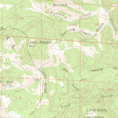 United States Geological Survey Cameron Mountain, CO (1956, 62500-Scale) digital map
