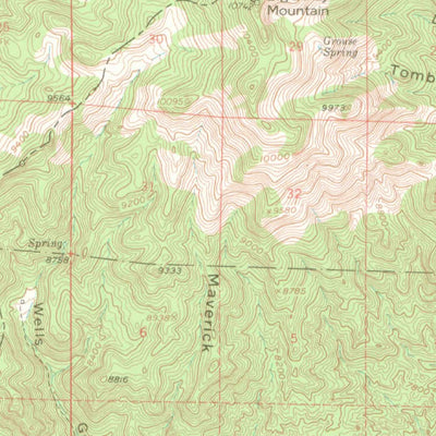 United States Geological Survey Cameron Mountain, CO (1956, 62500-Scale) digital map