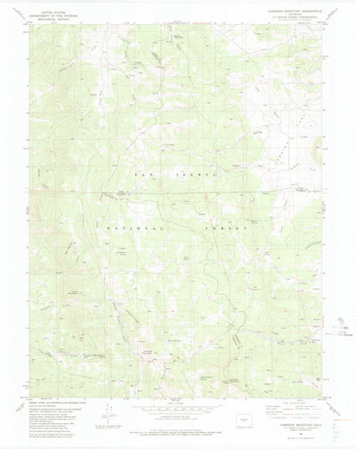 United States Geological Survey Cameron Mountain, CO (1983, 24000-Scale) digital map