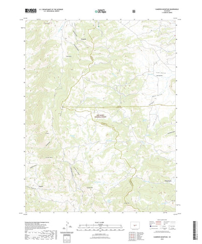 United States Geological Survey Cameron Mountain, CO (2022, 24000-Scale) digital map