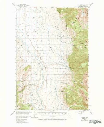 United States Geological Survey Cameron, MT (1950, 62500-Scale) digital map