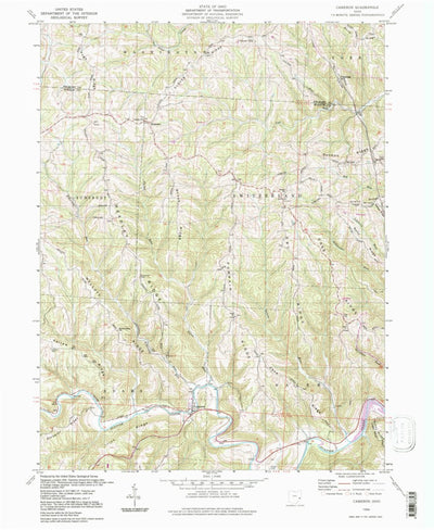 United States Geological Survey Cameron, OH (1994, 24000-Scale) digital map