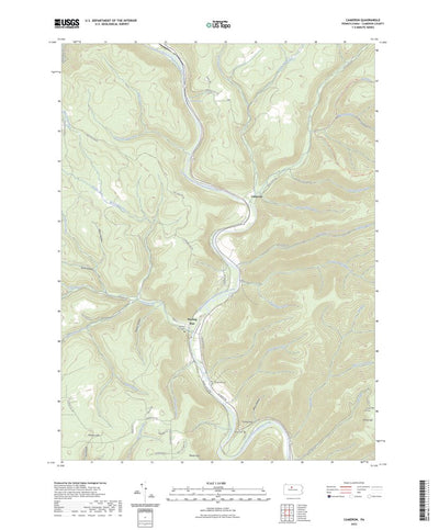 United States Geological Survey Cameron, PA (2023, 24000-Scale) digital map