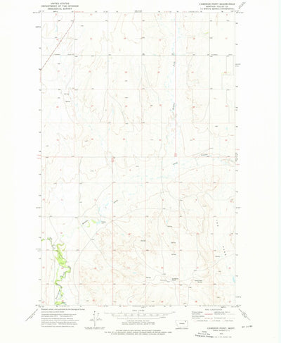 United States Geological Survey Cameron Point, MT (1973, 24000-Scale) digital map