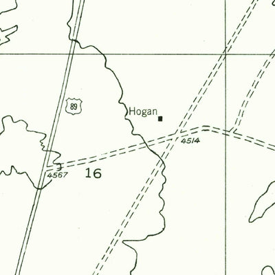 United States Geological Survey Cameron South, AZ (1955, 24000-Scale) digital map