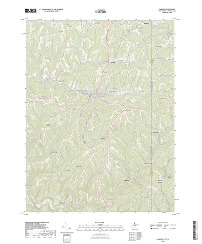 United States Geological Survey Cameron, WV (2023, 24000-Scale) digital map