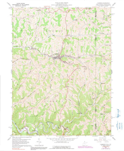 United States Geological Survey Cameron, WV-PA (1960, 24000-Scale) digital map