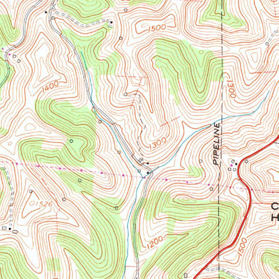 United States Geological Survey Cameron, WV-PA (1960, 24000-Scale) digital map