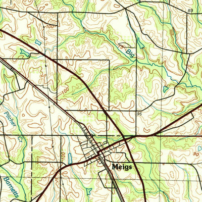 United States Geological Survey Camilla, GA-AL (1981, 100000-Scale) digital map