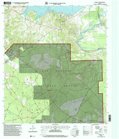 United States Geological Survey Camilla, TX (1997, 24000-Scale) digital map