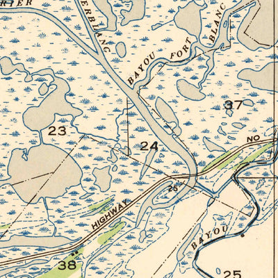 United States Geological Survey Caminada Pass, LA (1947, 31680-Scale) digital map