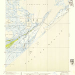 United States Geological Survey Caminada Pass, LA (1954, 31680-Scale) digital map