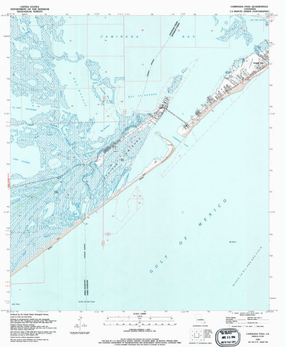 United States Geological Survey Caminada Pass, LA (1994, 24000-Scale) digital map