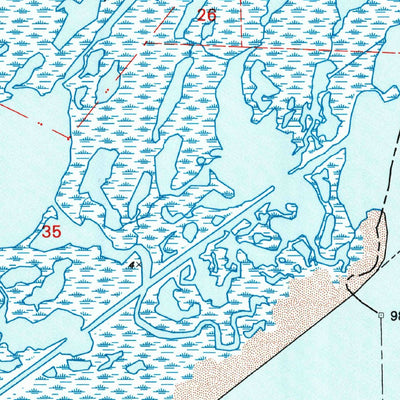 United States Geological Survey Caminada Pass, LA (1994, 24000-Scale) digital map