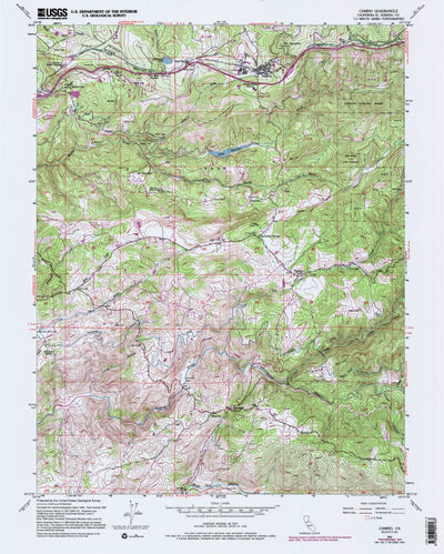 United States Geological Survey Camino, CA (1952, 24000-Scale) digital map