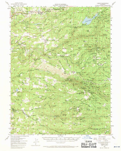 United States Geological Survey Camino, CA (1952, 62500-Scale) digital map