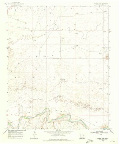 United States Geological Survey Cammak Camp, NM (1968, 24000-Scale) digital map