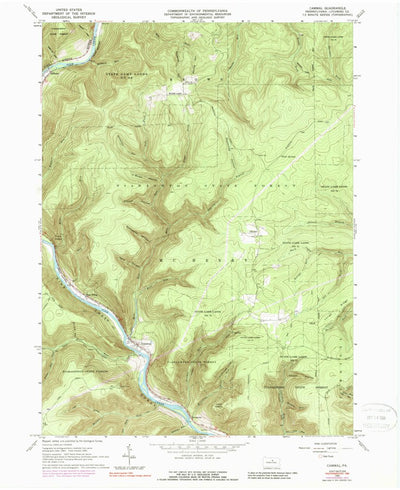 United States Geological Survey Cammal, PA (1965, 24000-Scale) digital map