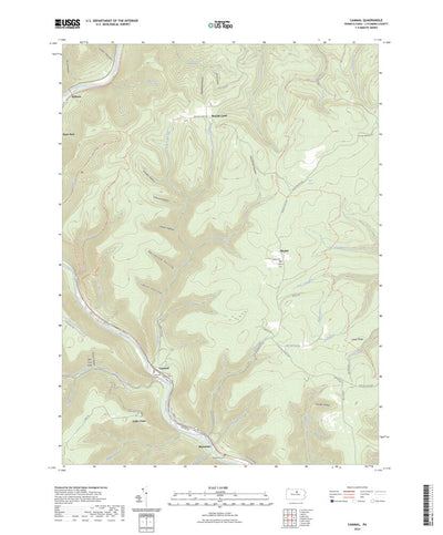 United States Geological Survey Cammal, PA (2023, 24000-Scale) digital map