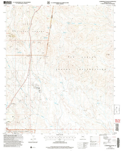 United States Geological Survey Cammerman Wash, AZ (2004, 24000-Scale) digital map