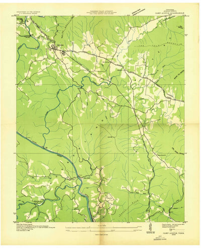 United States Geological Survey Camp Austin, TN (1935, 24000-Scale) digital map