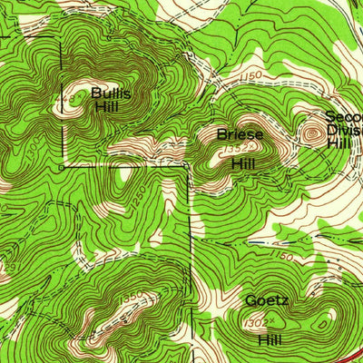 United States Geological Survey Camp Bullis, TX (1953, 24000-Scale) digital map