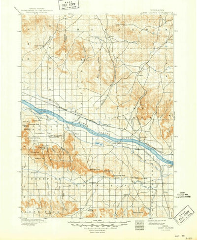 United States Geological Survey Camp Clarke, NE (1898, 125000-Scale) digital map
