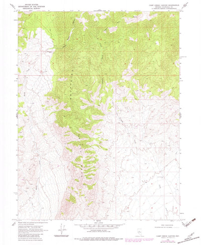 United States Geological Survey Camp Creek Canyon, NV (1969, 24000-Scale) digital map