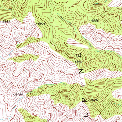 United States Geological Survey Camp Creek Canyon, NV (1969, 24000-Scale) digital map