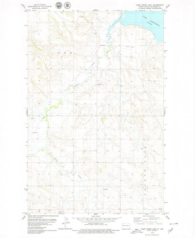 United States Geological Survey Camp Creek East, ND (1978, 24000-Scale) digital map