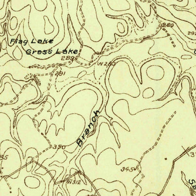 United States Geological Survey Camp Creek Lake, TX (1925, 48000-Scale) digital map