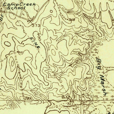 United States Geological Survey Camp Creek Lake, TX (1925, 48000-Scale) digital map