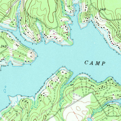 United States Geological Survey Camp Creek Lake, TX (1965, 24000-Scale) digital map