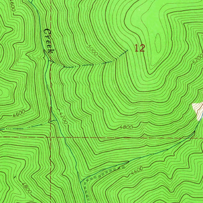United States Geological Survey Camp Creek, MT (1964, 24000-Scale) digital map